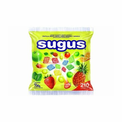 Sugus Fruit Flavored Chewy Candy ( Caramelos Frutales) Net.Wt 700 Gr