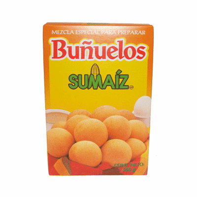 SUMAIZ Mezcla Especial para Bunuelos, una Tradicion Colombiana para Celebrar la Navidad 350 grs. Buñuelos