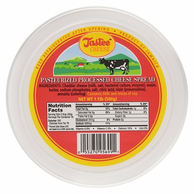 Tastee Pasteurized Processes Cheese Spread