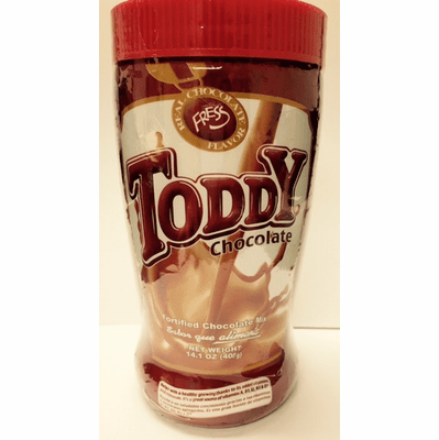 Toddy Chocolate Fortified Chocolate Mix Made in the U.S.A - NET WT 14.1 oz (400g)