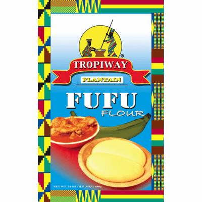 Tropiway Plantain Fufu Flour (Mezcla de Fufu de Platano) NET WT 24oz
