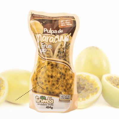 Turumba Pulpa De Maracuya (Passion Fruit Pulp) Net.Wt 16 oz