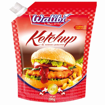 Walibi Ketchup ( Salsa De Tomate ) Net.WT 200 Gr